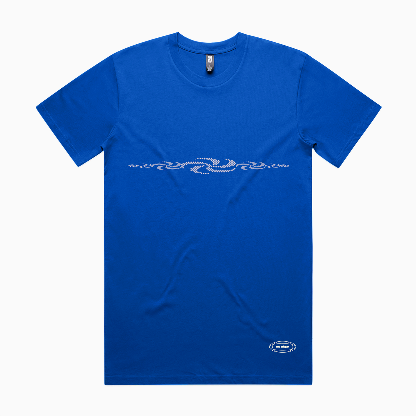 NO CIGAR Blue Fan Tee