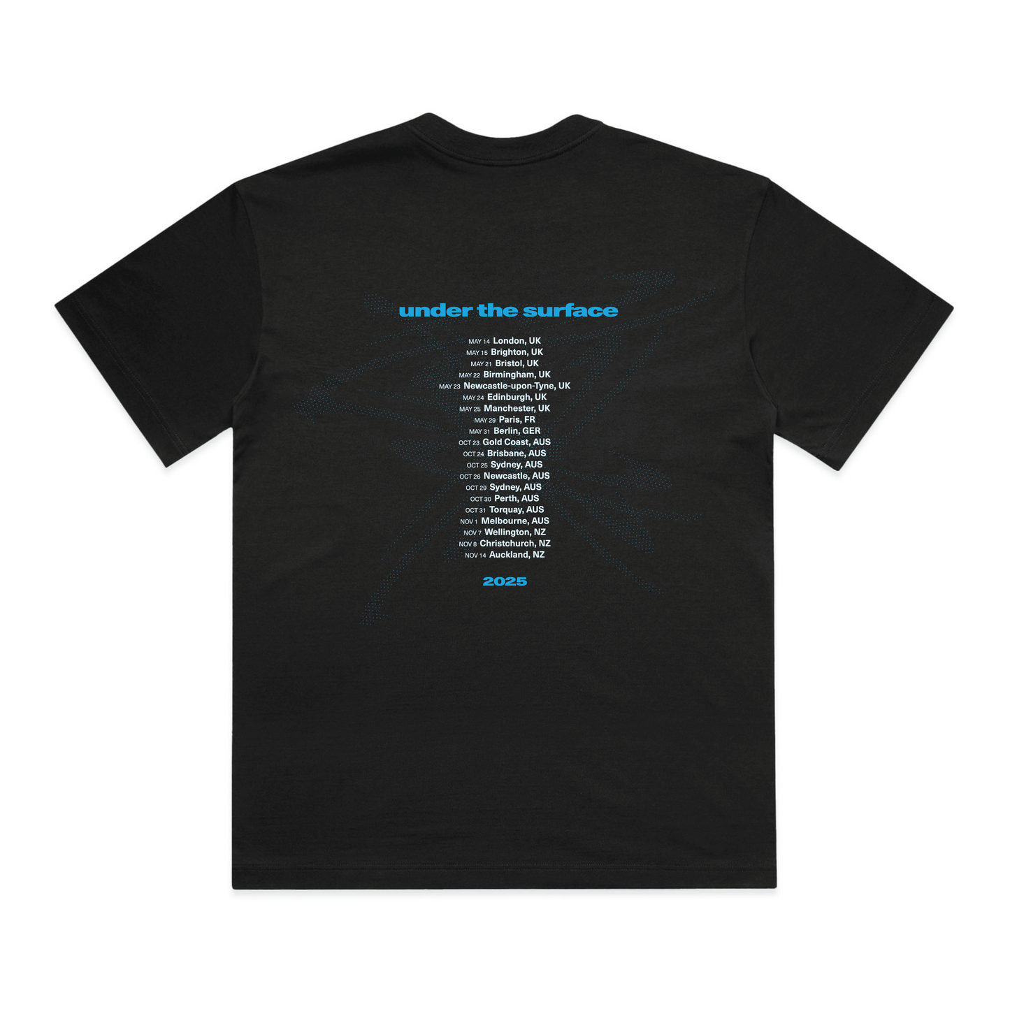 Under The Surface 2025 Tour Tee